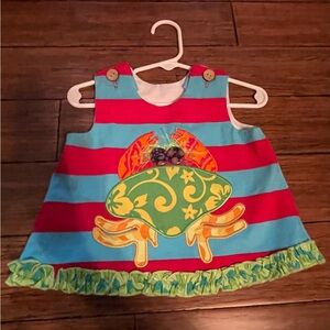 La Jenns 6M Colorful Steiped Crab Kids Top